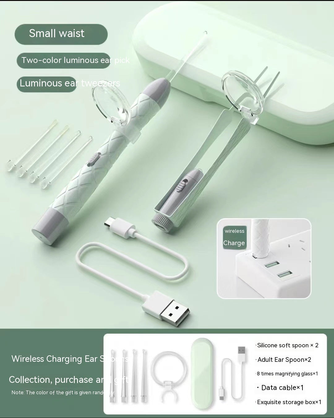 Ear Cleaning Tool Set with Light-emitting