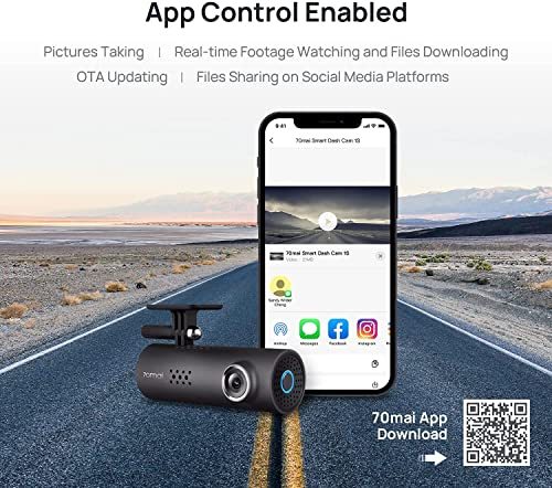 Smart Dash Cam 1080P HD Powerful Night Vision