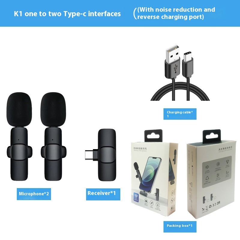Wireless Collar Clip Microphone