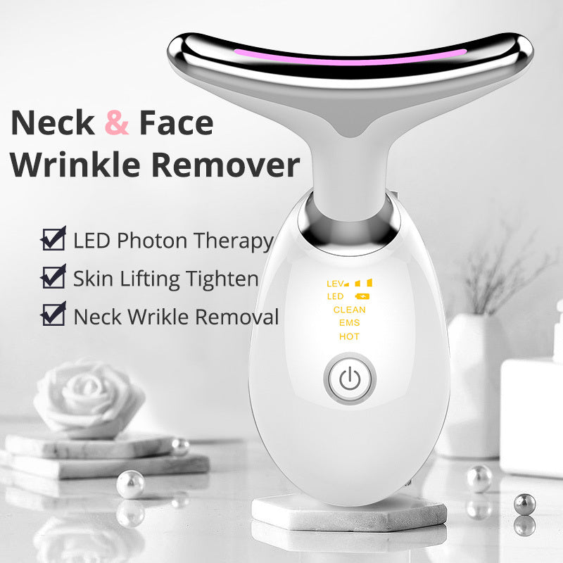 Electric Thermal Neck Lifting And Tighten Massager & Wrinkle Remover