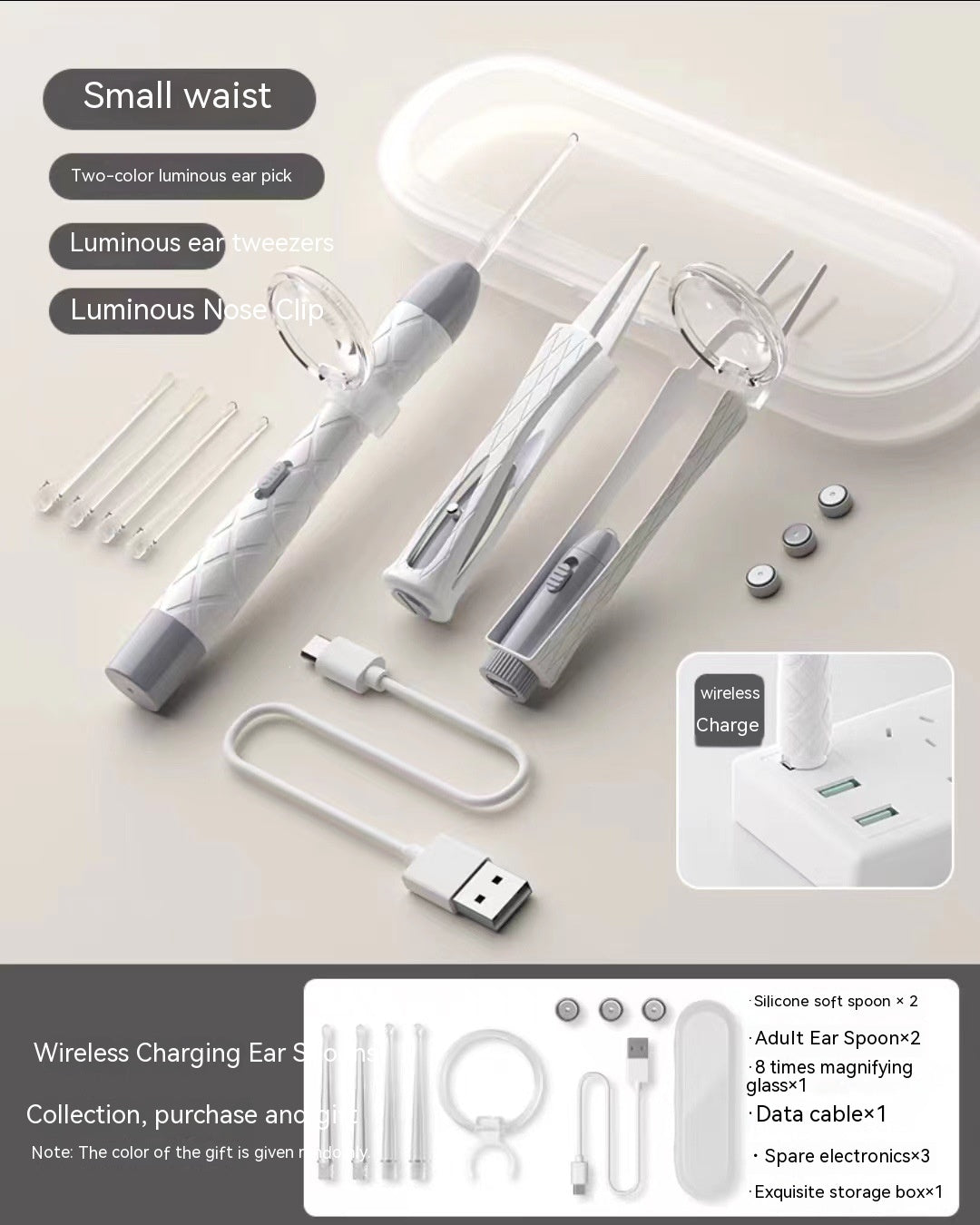 Ear Cleaning Tool Set with Light-emitting