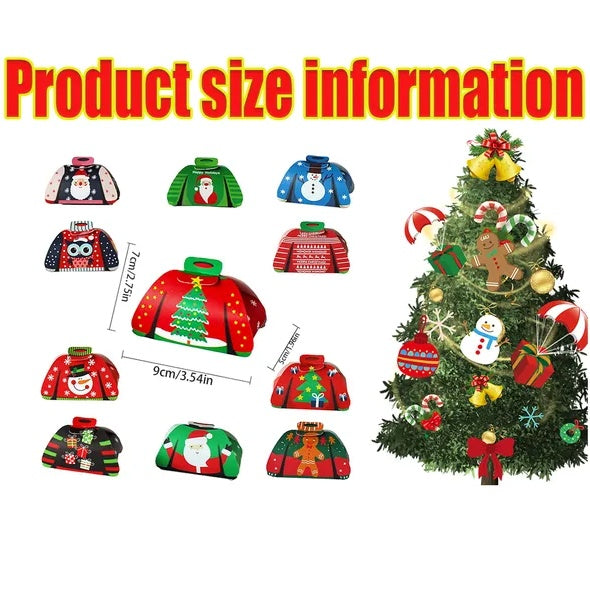 24Pcs Christmas Candy Boxes for Xmas Party Decor