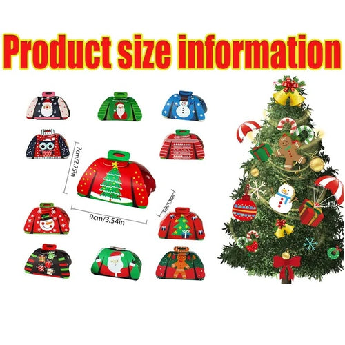 24Pcs Christmas Candy Boxes for Xmas Party Decor