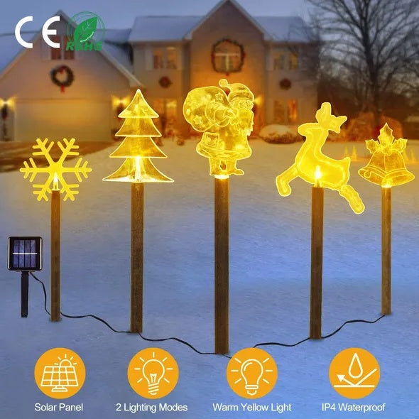 5Pcs Mixed Christmas Decoration Light