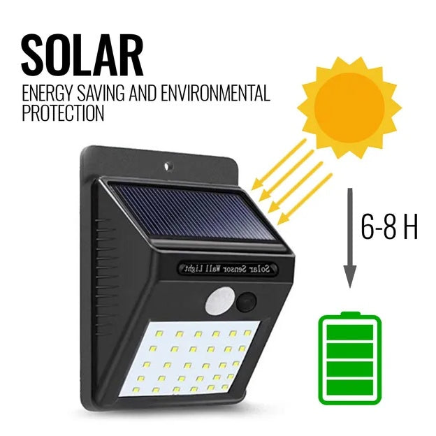 Outdoor Solar Powered Security Light