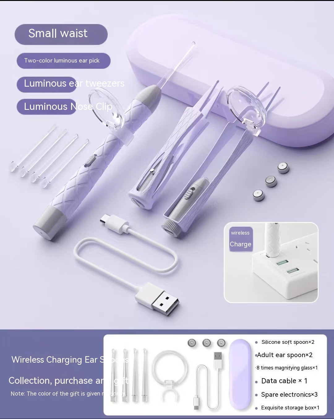 Ear Cleaning Tool Set with Light-emitting